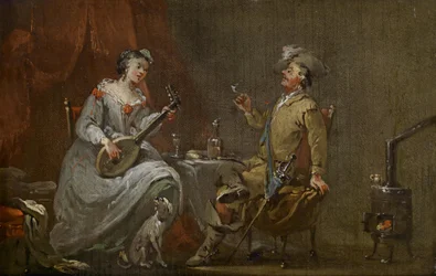 Kavalier und lautenspielende Dame